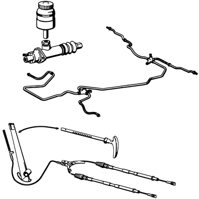 42.c Brake (Linings, Mastercylinder, Handbrake)