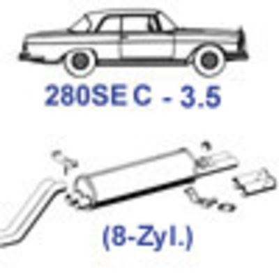 49.h Auspuff 280SE 3.5
