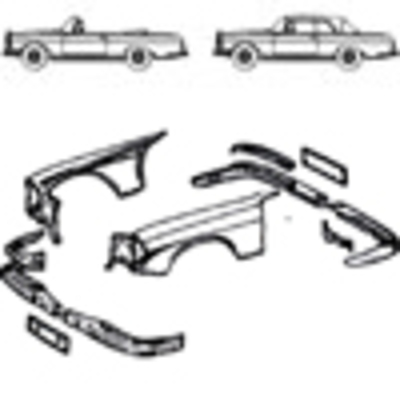 88 Attachment parts front and bumbers