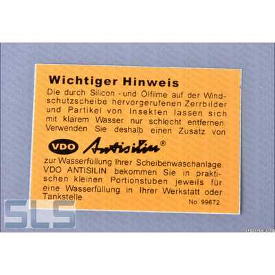 [24] "Sticker for cleaning pouch 'ANTISILIN"