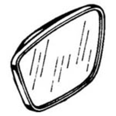 [51] A1158100116 Mirror head, Lt. late