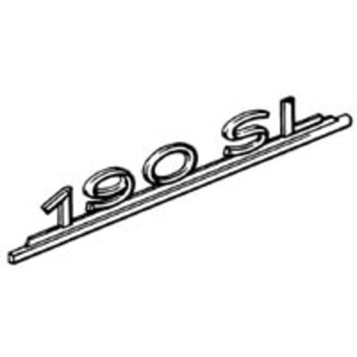 A1218170215 '190SL' Type on trunk lid