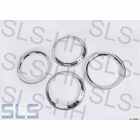 [101] 4xFelgenzierring 190SL 13-Zoll Chrom