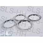 [10] set 4 pcs ornamental ring 14", chromed