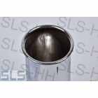 Auspuffblende "Pfeifenform" für Endrohre 45-48mm