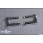 Chrome visor brackets, 2pcs, late