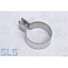 exhaust clamp 55,5mm, stainless steel, w/o screw