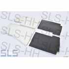 [1] Foam pad set attach carpet LHD, RH & LH complete 4pcs