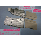 [1] Foam pad set attach carpet LHD, RH & LH complete 4pcs