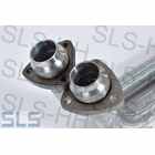 Front pipe 230LHD early, steel, coated, design as