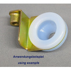 [126] Gummitülle 11/30 Silikon, blau, Leitungshalter