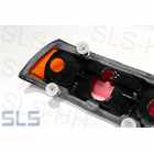Lens w.frame, red/amber/white, Rt.->69, Repro