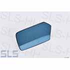 mirror glass,LH, late version, blue colored, with