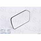 mirror glass,LH, late version, colorless, with bas