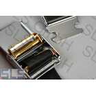 Seat belt "static" 3-point, black, chrome lock