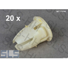 [63] set of 20X bushing for trim strip, white