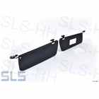 [incl.bits] set sunvisors, complete with brackets, mounted, bl