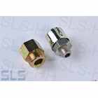 Set Universal-Entlüfter + Adapter M18 X 1,5 als Ersatz für A1083500090 von M10 X 1 (Entlüfter) auf M18X1,5 (Gewinde im Achskörper zB bei W108-Achsen 3,46)