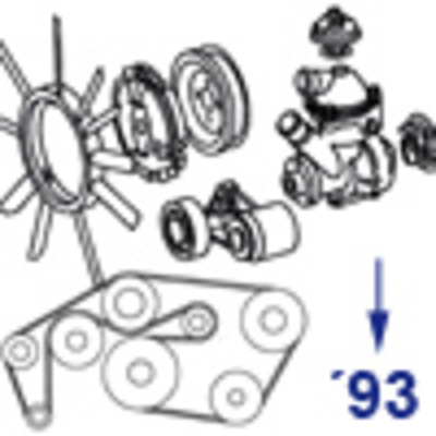 13, 20 Wasserpumpe, Riemenaggregate