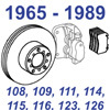 42/43a Brake discs, several Types 1965 - 1989