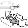 68.e, 69 Trunk covers and noise reduction