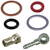 98.d Seal rings of metal or rubber, Fittings