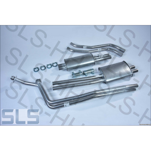 Exhaust kit Aftermarket, late LHD