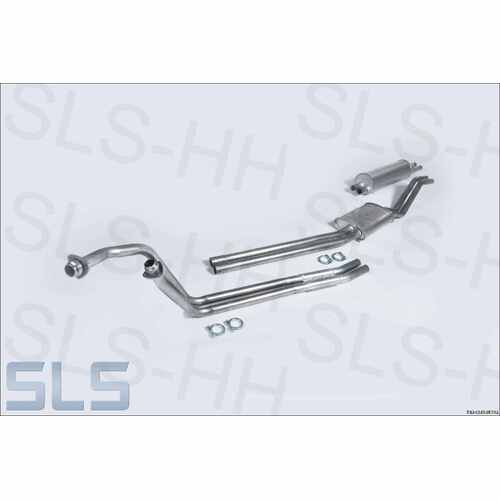 Exhaust system, 250/280 coupe, LHD