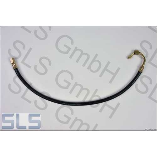 Fuel hose line, filter to feed-line