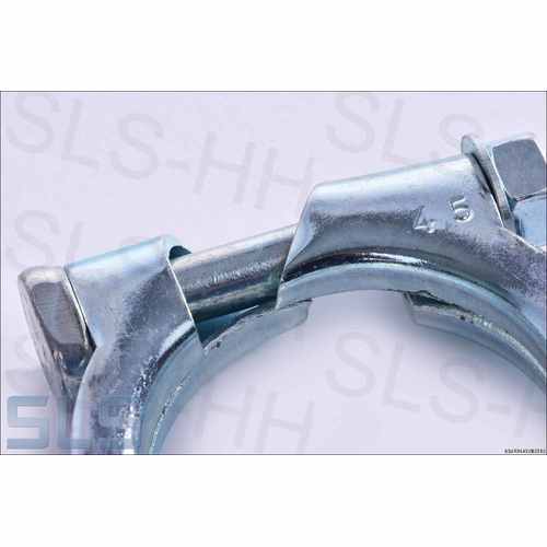 HD clamp 45mm 3D-shape zinced steel