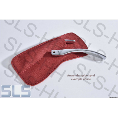 leatherbag for chrome handle red