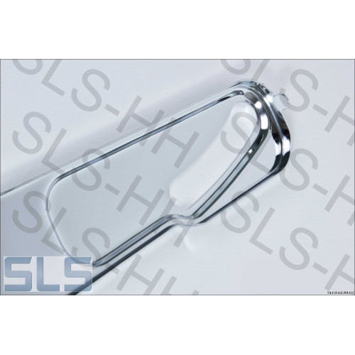 Pair chrome covers, seat RH, early styl