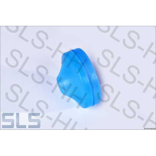 Rubber grommet 11/30, blue silicon rubber