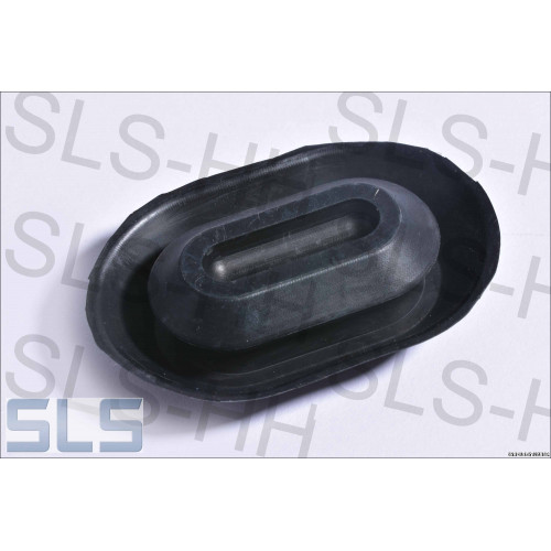 rubber plug, oval shape, fits holes ca 38x18