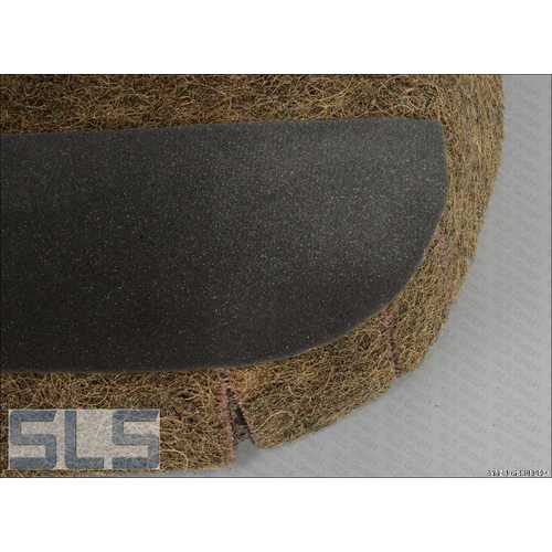 Seat pad B.rest 'rubber hair' Rt.