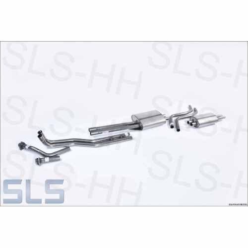 Set Stainless steel exhaust R113 | late 230 + 250-280SL