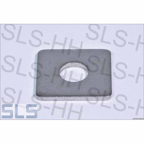 square washer, rear bumper, 11X30X3, stainless steel