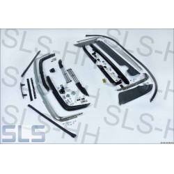 Set bumper 107 front and rear complete for converters US, till 1985