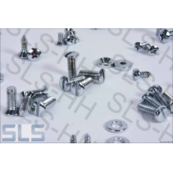 complete screw set, chrome plated