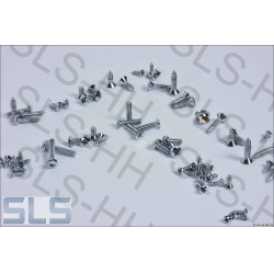 complete screw set, chrome plated, C107, all SLC models