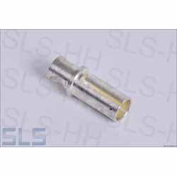 contact bushing 4mm brass, silver plated