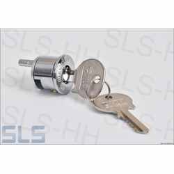 Cylinder and key, repro, for steering lock