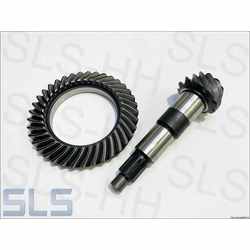 Drive pinion with ring gear 1:3.7