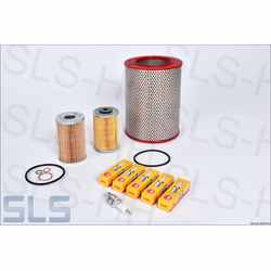 Engine maintenance kit sparkplugs + filter, SE and SL 6