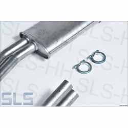 Exhaust system, 250/280 coupe, LHD