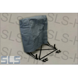 Hardtop cart black, with dust cover fitting 113+107