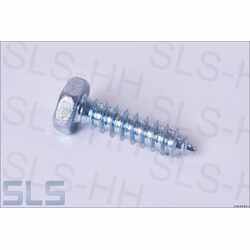 hex. head tapping screw with cone end, zinc plated 4,8 X 19