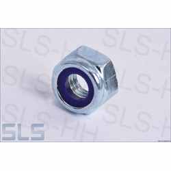 hex.nut with non metallic insert M6, zinc plated