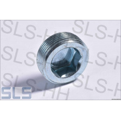 Hexagon socket pipe plugs with taper fine pitch thread M30X1,5