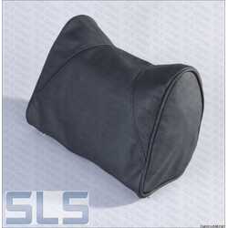 leather cover, headrest 113, drk-grey/black, NOS